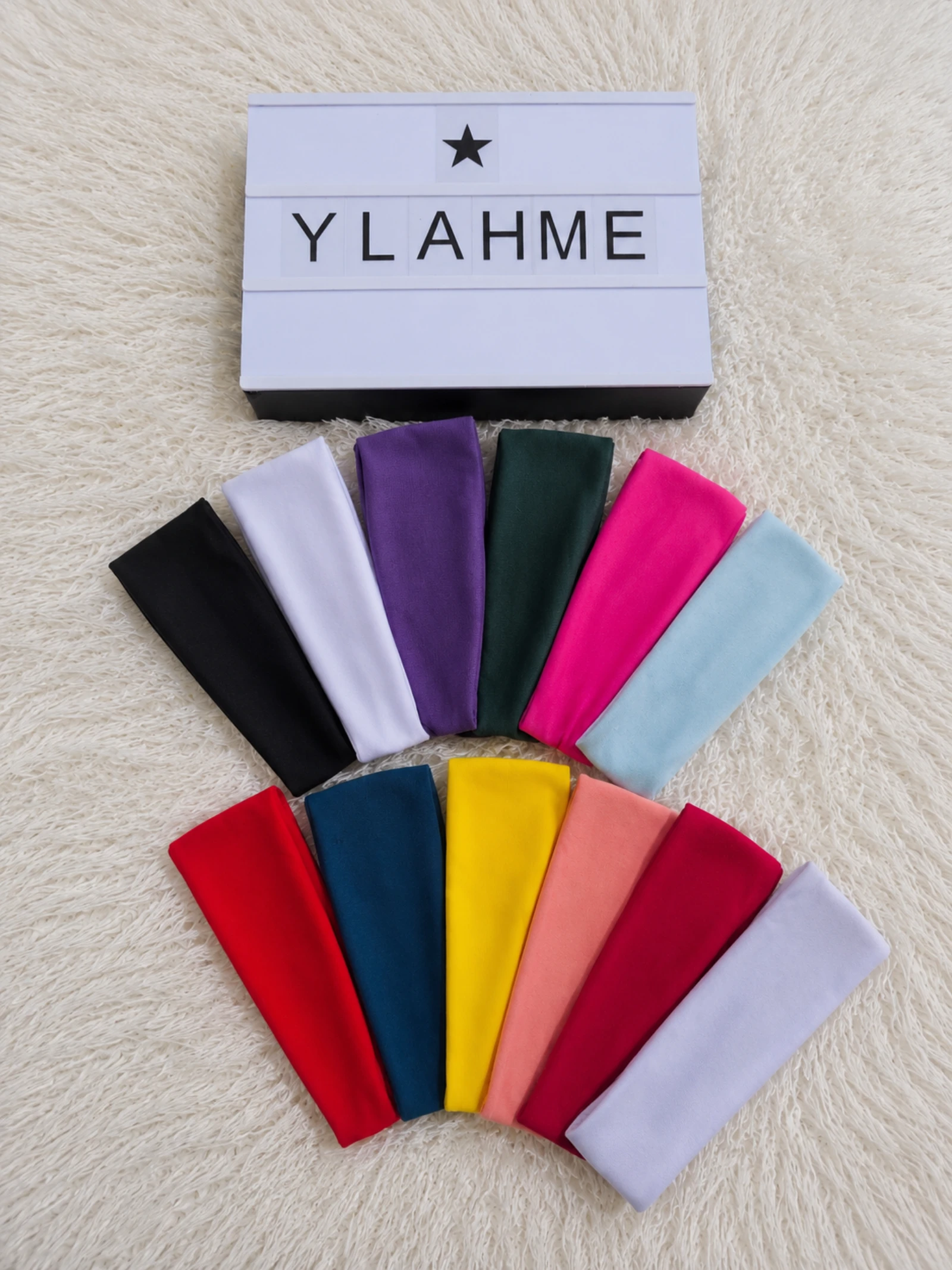 Lote de 12 faixas Zara lisas largas multicoloridas 👒 – photo 2